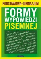 Okładka książki Formy wypowiedzi pisemnej SP i GIM LITERAT