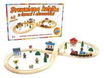 Opakowanie Kolejka drewniana 40 elementów