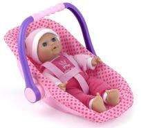 Opakowanie Lalka Bobas 30 cm. W nosidle samochodowym