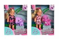 Opakowanie Lalka Evi z dinozaurem różowym