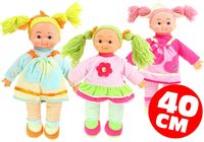 Opakowanie Lalka szmacianka z kucykami kolorowe włosy mix