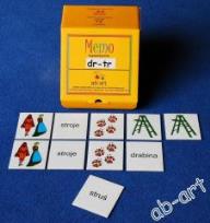 Opakowanie Memo logopedyczne wyrazowo-obrazkowe dr-tr