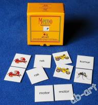 Opakowanie Memo logopedyczne wyrazowo-obrazkowe r