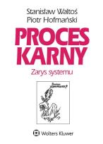 Okładka książki Proces karny. Zarys systemu