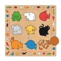 Opakowanie Puzzle drewniane - Kolory