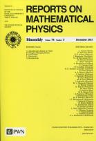 Opakowanie Reports on Mathematical Physics 76/3 2015 Kraj