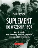 Okładka książki Suplement do września 1939