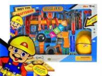 Opakowanie Wielki zestaw narzędzi + kask + pas 55 sztuk