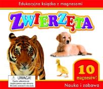 Okładka książki Zwierzęta. Edukacyjna książka z magnesami