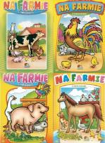 Okładka książki (093) Na farmie. Malowanka z naklejkami MIX