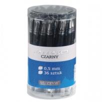 Opakowanie Długopis żelowy z gripem czarny 36szt