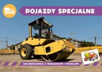 Okładka książki Kolorowanka z naklejkami. Pojazdy specjalne