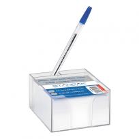 Opakowanie Kubik plastikowy białe karteczki 85x85mm