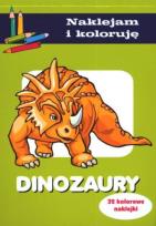 Okładka książki Naklejam i koloruję - Dinozaury II