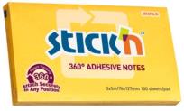 Okładka książki Notes samoprzylepny 360 st. ciemno żółty 100 kart.