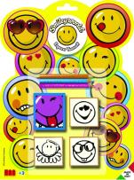 Opakowanie Pieczątki Smiley world blister 3 sztuki
