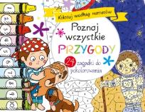 Okładka książki Poznaj wszystkie przygody. Koloruj według numerów