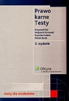 Okładka książki Prawo karne Testy