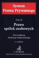 Opakowanie Prawo spółek osobowych. System Prawa Prywatnego. Tom 16
