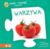 Okładka książki Rosnę i poznaję z puzzlami Warzywa