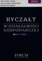 Okładka książki Ryczałt w działalności gospodarczej 2016
