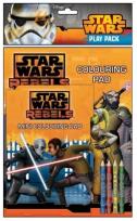 Opakowanie Star Wars Rebels. Dwie kolorowanki z kredkami