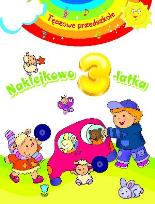Okładka książki Tęczowe przedszkole - Naklejkowo 3-latka