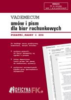 Okładka książki Vademecum umów i pism dla biur rachunkowych 2016