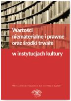 Okładka książki Wartości niematerialne i prawne oraz środki trwałe w instytucjach kultury