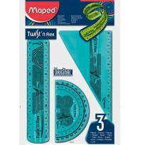 Opakowanie Zestaw Twist'n Flex lin., ekier., kątom. bls MAPED