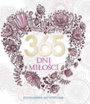 Okładka książki 365 dni miłości. Kolorowanka antystresowa