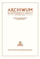 Opakowanie Archiwum Warszawskiej Szkoły Historii Idei