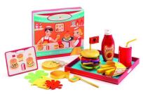 Opakowanie Drewniany zestaw - Bar z hamburgerami