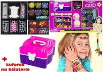 Opakowanie Duży zestaw koralików do bransoletek z kuferkiem