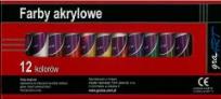 Opakowanie Farby akrylowe 12 kolorów x 12ml GRAART