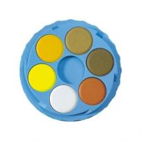 Opakowanie Farby akwarelowe 6 kolorów okrągłe