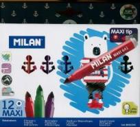 Opakowanie Flamastry maxi Anchor Club 12 kolorów MILAN