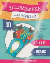 Okładka książki Kolorowanka 3D: Samolot