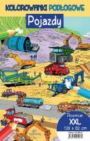 Okładka książki Kolorowanki podłogowe - pojazdy