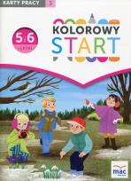 Okładka książki Kolorowy Start 5 i 6-latki Karty pracy Część 3
