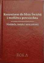 Okładka książki Komentarze do mszy św Rok A
