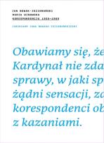 Okładka książki Korespondecja 1955-89 J.Nowak-Jeziorański M.Winkowska