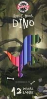 Opakowanie Kredki Dino 12 kolorów