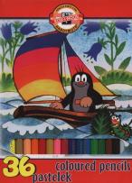 Opakowanie Kredki szkolne 36 kolorów Krecik