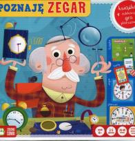 Okładka książki Książka z grą- Poznaję zegar- NOWE
