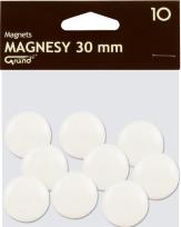 Opakowanie Magnesy 30 mm białe 10 sztuk