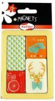 Opakowanie Magnesy zestaw 4 szt Hipster MAILDOR