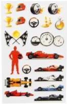 Opakowanie Naklejki 3D Samochody wyścigowe MAILDOR