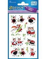 Opakowanie Naklejki papierowe biedronki 3