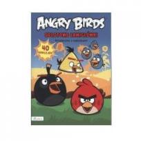 Okładka książki Odlotowe łamigłówki Angry Birds. Książeczka z naklejkami